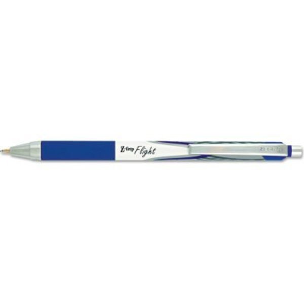Zebra Pen Zebra Z-Grip Flight Retractable Ballpoint Pen 1.2 mm, Bold, Blue, Dozen 21920